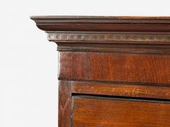 Georgian Bow Front Chest on Chest Mahogany Brass England 19th c  - 4634992