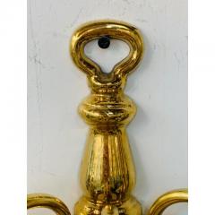 Georgian Brass Three Light Wall Sconce - 4035603