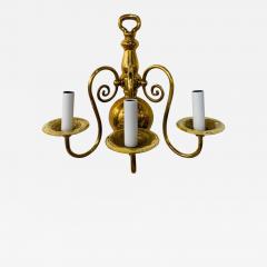 Georgian Brass Three Light Wall Sconce - 4036473