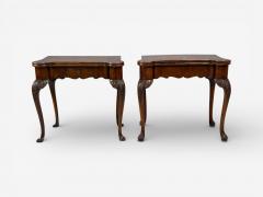Georgian Card or Game Tables A Pair Tapestry Mahogany 18th Century - 4505363