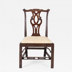 Georgian Chinese Chippendale Side Chair Circa 1760 - 122299