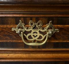 Georgian Circassian Walnut Burlwood Brass Sideboard USA 1980s - 4704539