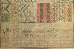 Georgian Embroidered Darning Sampler circa 1797 - 1745188