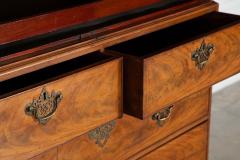 Georgian English Arched Mahogany Inlaid Linen Press - 4371607