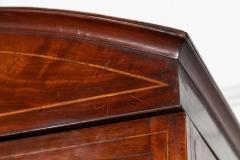Georgian English Arched Mahogany Inlaid Linen Press - 4371608