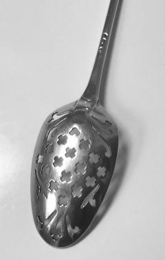 Georgian English Sterling Silver mote spoon English C 1740 - 1060898