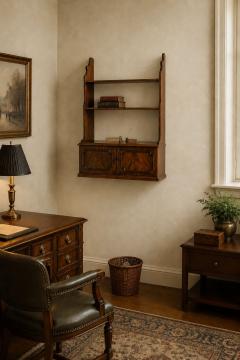 Georgian Hanging Waterfall Wall Shelf - 4748154
