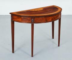 Georgian Inlaid Demilune Table - 3077678