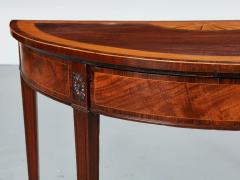 Georgian Inlaid Demilune Table - 3077684