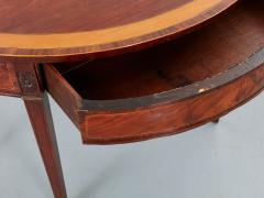 Georgian Inlaid Demilune Table - 3077686