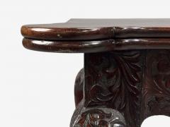 Georgian Irish Card Tables Mahogany Toolled Felt Ireland 1820s - 4505055