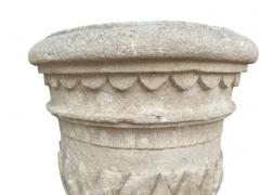 Georgian Limestone Urn From Wall Hall Hertfordshire - 4138567