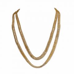 Georgian Long Chain 18K Gold Necklace - 3070433