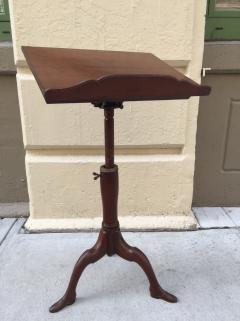 Georgian Mahogany Adjustable Music Stand with Carved Shoe Feet - 431591