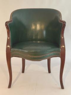 Georgian Mahogany Leather Tub Chair - 4421944