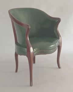 Georgian Mahogany Leather Tub Chair - 4421960