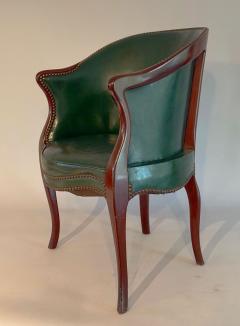 Georgian Mahogany Leather Tub Chair - 4421961