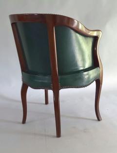 Georgian Mahogany Leather Tub Chair - 4421962