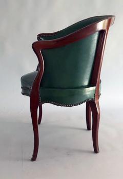 Georgian Mahogany Leather Tub Chair - 4421963