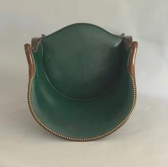 Georgian Mahogany Leather Tub Chair - 4421967