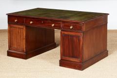 Georgian Mahogany Partners Desk - 3913485