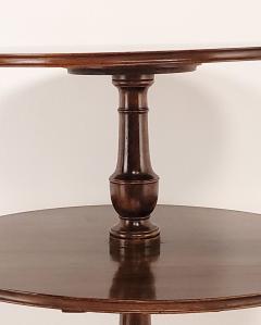 Georgian Mahogany Serving Pedestal Table Dumbwaiter 19th century or earlier - 4022064