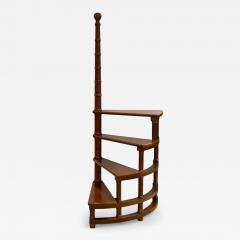 Georgian Mahogany Spiral Library Steps United States 20th c  - 4434891