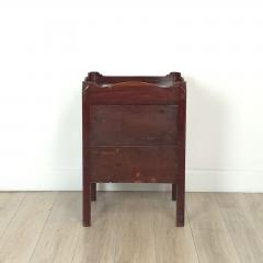 Georgian Mahogany Tray Top Bedside Commode England circa 1800 - 4153045