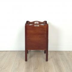 Georgian Mahogany Tray Top Bedside Commode England circa 1800 - 4153046