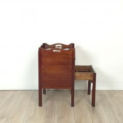 Georgian Mahogany Tray Top Bedside Commode England circa 1800 - 4153047