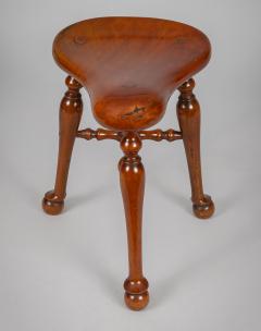 Georgian Mahogany Tripod Milking Stool - 3678471