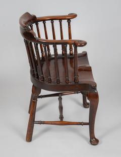 Georgian Mahogany Windsor Captains Armchair - 3678407