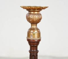 Georgian Mahogany and Brass Candlesticks - 3690706