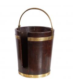 Georgian Mahogany and Brass Plate Bucket - 4737892