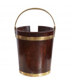 Georgian Mahogany and Brass Plate Bucket - 4737896