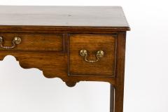 Georgian Oak Lowboy With Three Drawers Chamfered Legs - 1358070