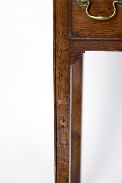 Georgian Oak Lowboy With Three Drawers Chamfered Legs English Circa 1750  - 2182625