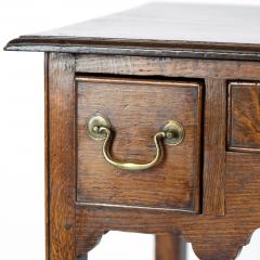 Georgian Oak Lowboy With Three Drawers Chamfered Legs English Circa 1750  - 2182628