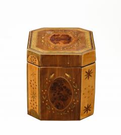 Georgian Octagonal Inlaid Tea Caddy - 2293412