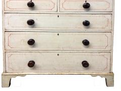 Georgian Painted Chest Of Drawers - 4615022