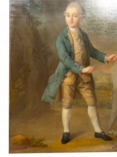 Georgian Portrait Painting Of A Boy Holding A Kite - 4645404