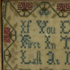 Georgian Sampler 1779 by Mary Lee Country Scene - 4259842
