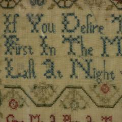 Georgian Sampler 1779 by Mary Lee Country Scene - 4259843