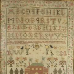 Georgian Scottish Sampler 1793 by Anne Williamson - 4363504