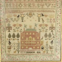 Georgian Scottish Sampler 1793 by Anne Williamson - 4363505