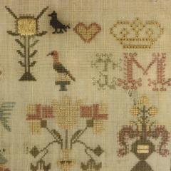 Georgian Scottish Sampler 1793 by Anne Williamson - 4363512