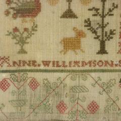 Georgian Scottish Sampler 1793 by Anne Williamson - 4363514