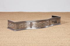 Georgian Serpentine Steel Fire Fender - 4204657