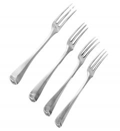 Georgian Silver Hanoverian Forks poss Pierre Maingy Guernsey - 3666526