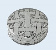 Georgian Silver patch or pill Box Birmingham 1803 Samuel Pemberton - 4329519